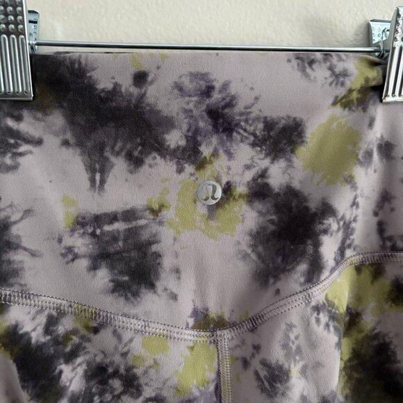Lululemon Women 0 Radial Tie Dye Mauve Grey Multi Align High-Rise Pant 28” - Picture 8 of 10